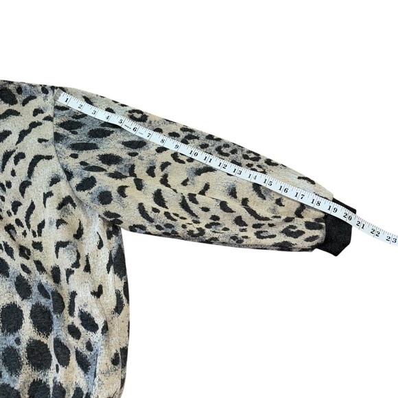 Alfred Dunner 90’s Animal Cheetah Print Sweater Women’s L Peter Pan Collar USA - Picture 8 of 10